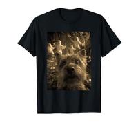 Vintage Yorkshire Terrier Selfie Ghosts Forest Halloween Dog T-Shirt