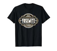 Vintage Yosemite National Park California Vacation Keepsake Value Graphic T-Shirt, Men, Black, S