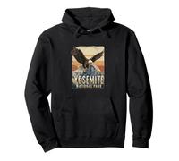 Vintage Yosemite National Park Retro Mountain Wildlife Trip Pullover Hoodie