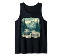 Vintage Yosemite National Park Retro Mountain Wildlife Trip Tank Top