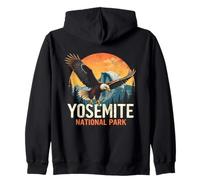 Vintage Yosemite National Park Retro Mountain Wildlife Trip Zip Hoodie
