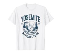 Vintage Yosemite National Park USA Mountans Hiking Camping T-Shirt