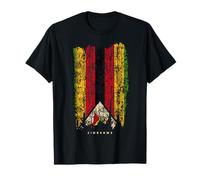 Vintage Zimbabwe Flag Retro Zimbabwean Flag Zimbabwean T-Shirt