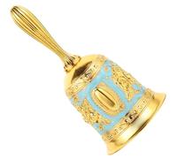 Vintage Zinc Alloy Hand Bell Retro Service Bell for Desk Calling