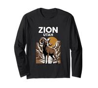 Vintage Zion Utah Bighorn Sheep Canyon Long Sleeve T-Shirt