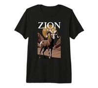 Vintage Zion Utah Bighorn Sheep Canyon Premium T-Shirt