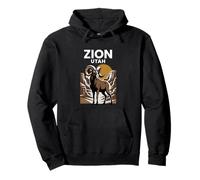 Vintage Zion Utah Bighorn Sheep Canyon Pullover Hoodie