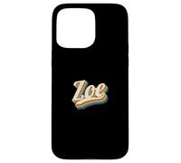Vintage Zoe Personalized Name Zoe Case for iPhone 15 Pro Max