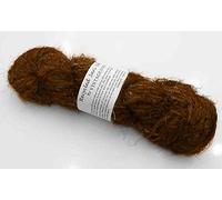 Vintageandyou 100g Recycled Sari Silk Yarn Hand-spun Brown Soft Yarns