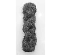 Vintageandyou 100g Recycled Sari Silk Yarn Hand-spun Dark Grey Soft Yarns