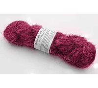 Vintageandyou 100g Recycled Sari Silk Yarn Hand-spun Pink Soft Yarns