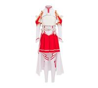 VintageCos Anime Yuuki Asuna Cosplay Costume SAO Battle Suit Slim Long Section Uniform Halloween Outfits for Women (M)