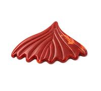 Vintageparts Mermaid Fin Made of Bakelite in Red Marbled 7 x 5 cm Jewellery Making