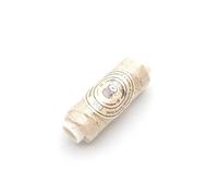 Vintageparts Polyester Cord Waxed in Cream 0.35 mm 1 Roll for Jewellery Making Yourself