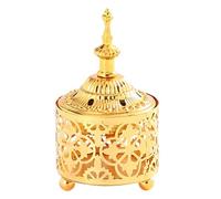 Vintages Arabic Incenses Holder Metal Bowl With Lid For Enhancing Meditations Yogas And Home Space Multifunctional Holder