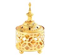 Vintages Arabic Incenses Holder Metal Bowl With Lid For Enhancing Meditations Yogas And Home Space Multifunctional Holder