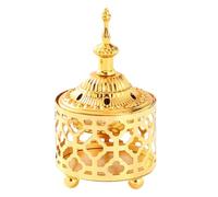 Vintages Arabic Incenses Holder Metal Bowl With Lid For Enhancing Meditations Yogas And Home Space Orientals Styles Incenses Holder