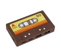 Vintages Tape Inspireds USB C Splitter 4 Port Expander Fast Speed Data Transfer Adapters For Laptop Tablets Camera Printer USB C Hubs For Laptop And Tablets