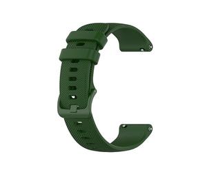 VintageTime Watch Straps - Smooth Quick Release Silicone Rubber Bracelet | Choice of Width & Colours | 20mm and 22mm Bands (20mm, Green)