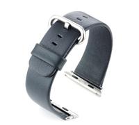 VintageTime Watch Straps - Super Smooth Genuine Calf Leather to fit Apple | Stainless Steel Buckle | Choice of Colours | 38/40/41mm or 42/44/45mm (38/40mm, Navy Blue)