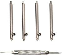VintageTime Watches | Strap Pins Quick Release 1.8 mm Spring Bar Pins with Tool | Pack of 4 | Stainless Steel (17mm)