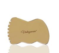 Vintageware Bronze Kansa Gua Sha Massage Tool - kansa Comb With handle -Tendon Massage Scraping Tool Muscle Pain Relief, Myofascial Stress Release and Breaking up Scar Tissue Perfect IAMS Tool