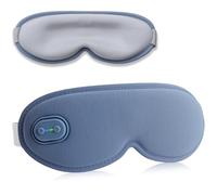 VINTEAM Cordless Heated Eye Mask with 3 Heat & Timer Settings, 3D Contoured Blackout Design, Lightweight Rechargeable Warming Eye Mask, Relaxing Hot Compress for Eyes for Office, Travel & Sleep