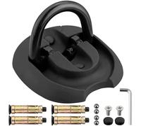 VINTEAM Heavy-Duty Wall Chain Anchor with Fold-Down Design, Alloy Steel Anti-Tamper Security Fixing Point, Ground Anchor Motorcycle Lock for Scooters, Garage, Outdoor Use