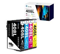 Vintella 408L Ink Cartridge Multipack Replacement for Epson 408L 408XL 408 Ink Cartridges Compatible with Epson WorkForce Pro WF-4720DWF 4725DWF 4730DTWF 4730DWF 4740DTWF Printer (4-Pack)