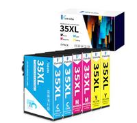 Vintella Compatible 35XL Color Ink Cartridge Replacement for Epson 35XL Color Ink Cartridges Compatible with Epson WorkForce Pro WF-4720DWF 4725DWF 4730DTWF 4730DWF 4740DTWF 4740DWF Printer (6-Pack)