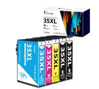 Vintella Compatible 35XL Ink Cartridge Multipack Replacement for Epson 35XL Ink Cartridges Compatible with Epson WorkForce Pro WF-4720DWF 4725DWF 4730DTWF 4730DWF 4740DTWF 4740DWF Printer (5-Pack)
