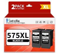 Vintella PG-575XL PG-575 Ink Cartridge Black Replacement for Canon 575XL Black Ink Cartridge Compatible with Canon Pixma TS3550i TS3551i TR4750i TR4751i TS3751i TS3752i TR4755i TR4756i (2 Black)