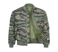 VINTIKA Bomber Jacket MA1 Classic US Air Force Pilot Flight Military Style Nylon Cotton Army Camo Padded Coat