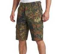 VINTIKA Men’s Army Combat Shorts Military Tactical Cargo Work Shorts Multi Pocket Outdoor Hiking Camping - Adjustable Waist - Flecktarn Camo - 32