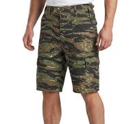 VINTIKA Men’s Army Combat Shorts Military Tactical Cargo Work Shorts Multi Pocket Outdoor Hiking Camping - Adjustable Waist - Tiger Strip Camo - 40