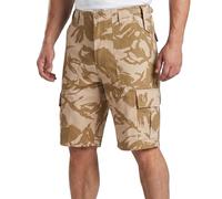 VINTIKA Men’s Army Combat Shorts Military Tactical Cargo Work Shorts Multi Pocket Outdoor Hiking Camping - Adjustable Waist - British Desert - 34