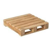 Vintiquewise 15-Inch Rustic Wooden Pallet Display Stand Natural Wood Riser for Home Decor Table Centerpiece Plant Pot DIY Craft Candle Holders Fair Presentation Home Accent & Event Styling