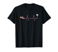Vintner Grape Red Wine Heartbeat Value Graphic T-Shirt