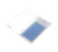 VINTORKY 1 Box Fluorescent Eyelash Extensions Soft Dense Neon Color Fake Eyelashes for Cosplay Parties Thickness Mixed Lengths Present for