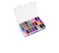 VINTORKY 1 Box of Assorted Colour Glass Beads 8mm Multi-Shape Loose Beads for Bracelet Making and Jewelry Crafting with Easy to Store Design