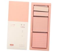 VINTORKY 1 Box Pastel Sticky Tabs Box Multi-use Self-adhesive Note Pads for Office School Home Smooth Writing Memo Pads for Bible Study Supplies and Label Stickers Creative Portable Design