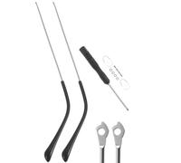 VINTORKY 1 Pair Alloy Eyeglasses Temples Replacement Parts for Repair | Silver Finish, Easy Replacement Fit, Everyday Use, Reading Glasses and Nose Pads