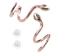 VINTORKY 1 Pair Silver Snake Shaped Earrings Studs for Women, Delicate and Comfortable to Wear, for Party or Wedding Ceremony Accessories