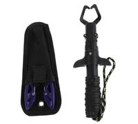 VINTORKY 1 Set Fish Lip Gripper: 7.5" Fish Grabber Tool with Lanyard - Hook Remover and Split Ring Pliers with Non-Slip Grip - Outdoor Fishing Gear for Lure Bass