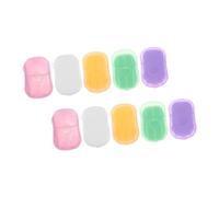 VINTORKY 10 Boxes Travel Foaming Soap Portable Disposable Scented Soap for Outdoor Activities Camping and Hiking Compact Lightweight Hand Cleaning