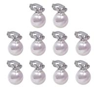 VINTORKY 10 Pcs Mini Pearl Hair Clips for Hair Decoration Plastic Clips Highlight Appearance Charming Elegant Design for Brides and Everyday Use