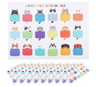 VINTORKY 10 Sheets Cat Blank Name Tags Stickers Label Stickers Cute Cat Patterns Easy to Paste Writeable High-Grade Paper Material for Category Marking and Teaching