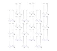 VINTORKY 100 Pairs of Plastic Earrings Caps Secure Earring Stoppers Simple Style Replacement Backs for DIY Makers and Fashion Jewelry Designers