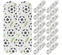 VINTORKY 100Pcs Bandages, Soccer Kids Cartoon Waterproof Cute Cartoon Waterproof Breathable Protect Scrapes and Cuts for Boys Kids Protect