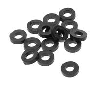 VINTORKY 100pcs Black Plastic Drum Hardware Washers Drum Maintenance Accessories for Jazz Kits Flat Screw Spacers for Tuning and Repair